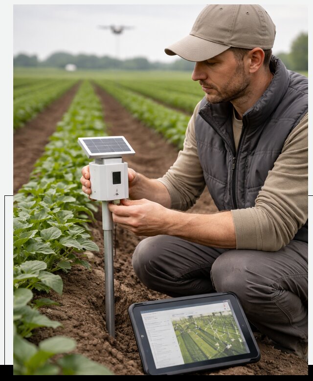 IoT мониторинг сельскохозяйственных полей и контроля в Сызрани